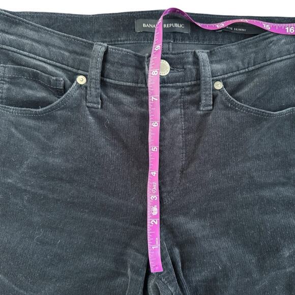 Banana Republic Corduroy Pants women’s size 26 Dark Gray mid rise skinny preppy - Picture 7 of 12